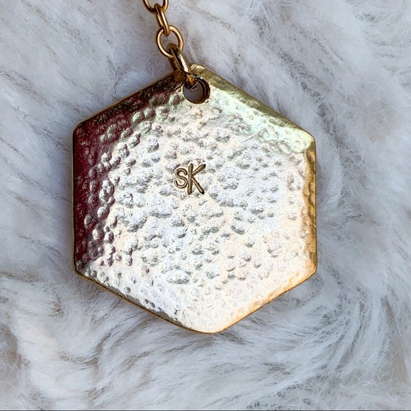 Stephanie Kantis drop earrings 24 k gold plated - Picture 4 of 5